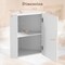 Corner Medicine Cabinet with Mirror with Open Mirror Door and Adjustable Shelf